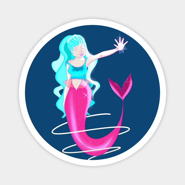 Teen Mermaid Magnet by ORTEZ.E@GMAIL.COM